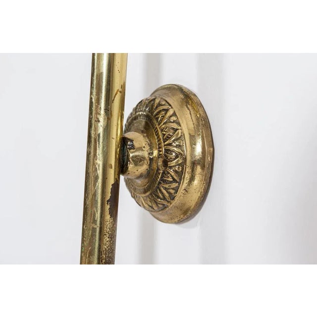 Parisian Brass and Opaline Glass Hotel Wall Sconces, Set of 2 For Sale - Image 3 of 10