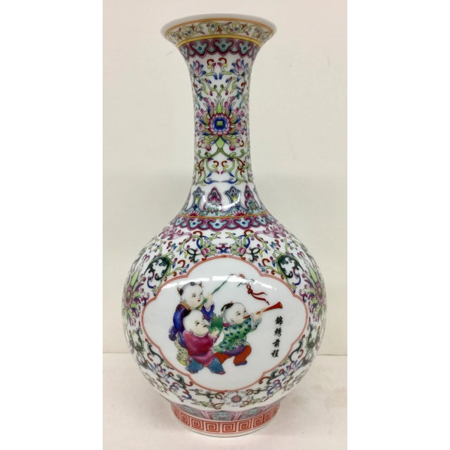 Porcelain Chinese Vase For Sale - Image 11 of 11