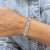 Silver Vintage Style 18k White Gold 5.05ctw Diamond Art Deco Cocktail Link Bracelet For Sale - Image 8 of 8