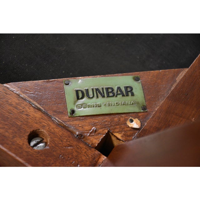 1950s Edward Wormley for Dunbar Black Walnut Slipper Lounge Chairs - A Pair For Sale - Image 10 of 10