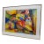 Vintage Organic Modern Still Life Framed Original Watercolor Painting “Santa Fe Cocktail" by Grady H. Pennington For Sale