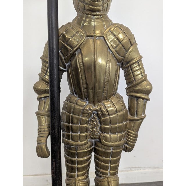 Armor Suit Fireplace Set, Set of 2 For Sale - Image 5 of 10