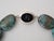Modern Vintage Arizona Chrysocolla Statement Necklace, Large Natural Gemstone Beads, Sterling Silver Karl Lagerfeld Clasp, Boho Jewelry For Sale - Image 3 of 10