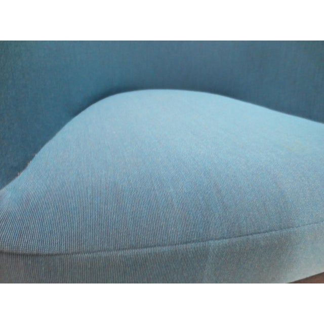 Walter Knoll Walter Knoll Seating Stones Armchair in Blue (New) For Sale - Image 4 of 8