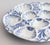 Ceramic Antique French Bordeaux Vieillard Blue & White Seaweed Oyster Plate Platter, Circa 1890 For Sale - Image 7 of 10