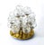 Very elegant original doria germany 1960s flush mount with 12 murano glass balls, decorated and settled on the golden...