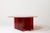 Modern Red Base Acrylic Coffee Table For Sale - Image 4 of 6