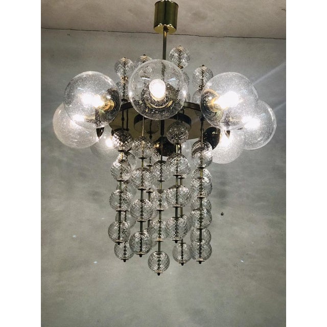 Mid-Century Chandelier attributed to Kamenický Šenov, 1970s, in Very Good conditions. Designed 1970 to 1979 This piece is...