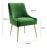 Beatrix Green Velvet Side Chair with Gold Legs For Sale In Los Angeles - Image 6 of 9
