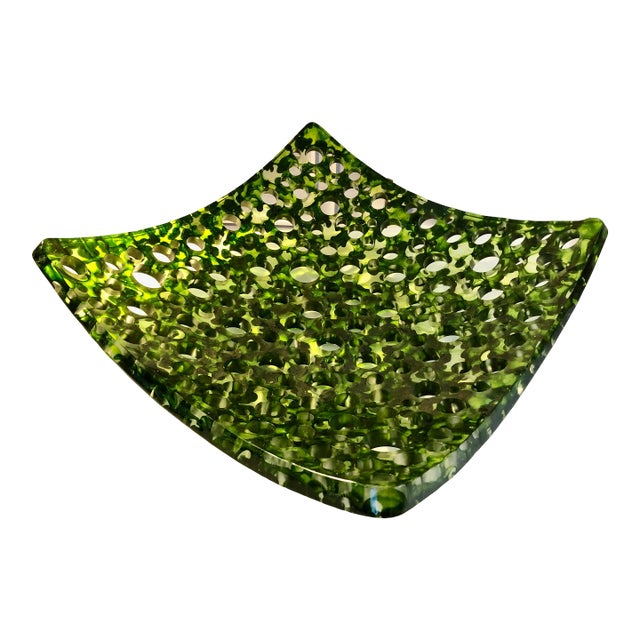 Green Fused Glass Centerpiece Sculpture, Vetri, Seattle 2004 For Sale