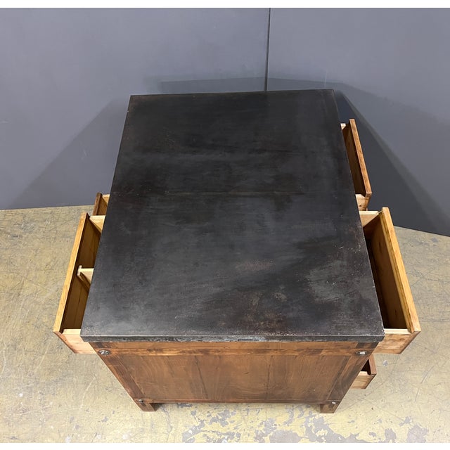 Industrial Double-Sided Pine Chest of Drawers For Sale - Image 11 of 11