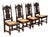 Set of Four 19th Century Renaissance Revival Carved Chairs With Cane Seats For Sale