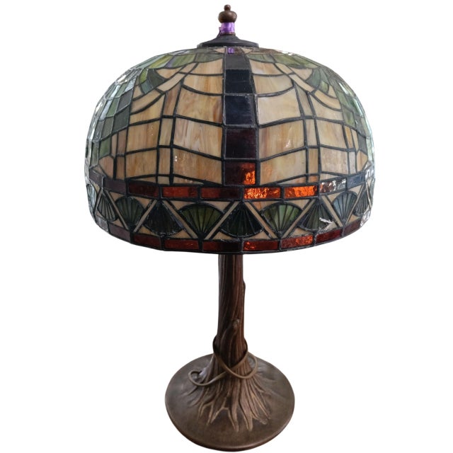 Metal Table Lamp, 1890s For Sale - Image 4 of 5