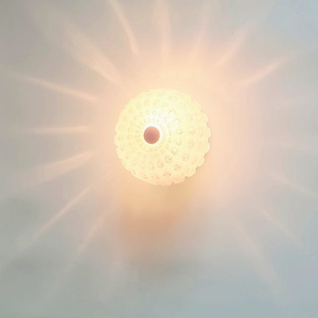 Mid-Century Bubble Glass Flush Mount/Ceiling Light From Limburg, Germany, 1960s For Sale - Image 6 of 8
