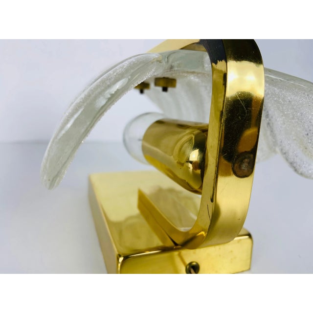 Modernist Brass and Opaline Glass Wall Lamps by Carl Fagerlund, 1960s - A Pair For Sale - Image 6 of 10