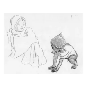 Eleanore Stevens Mother and Child Figure Drawing