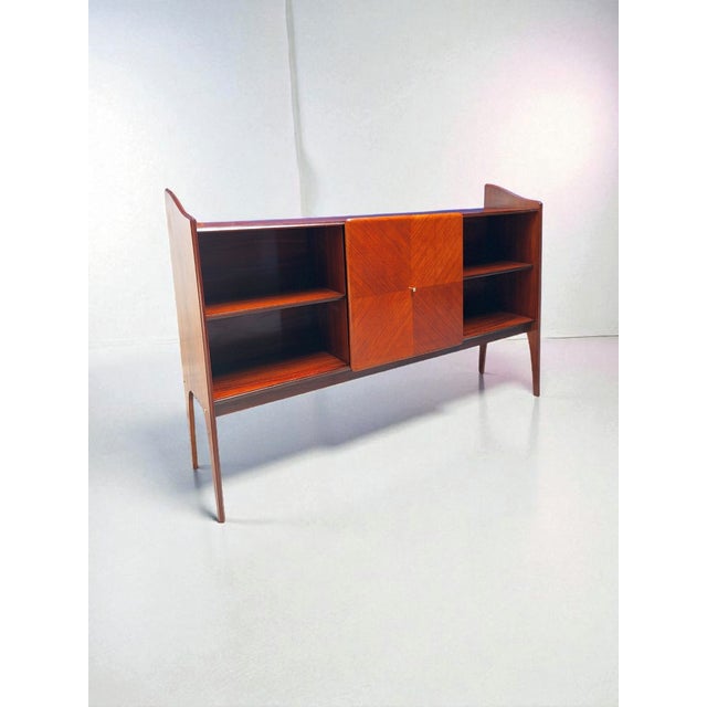 Teak Sideboard with Bar Cabinet, Italy, 1950s For Sale - Image 11 of 11