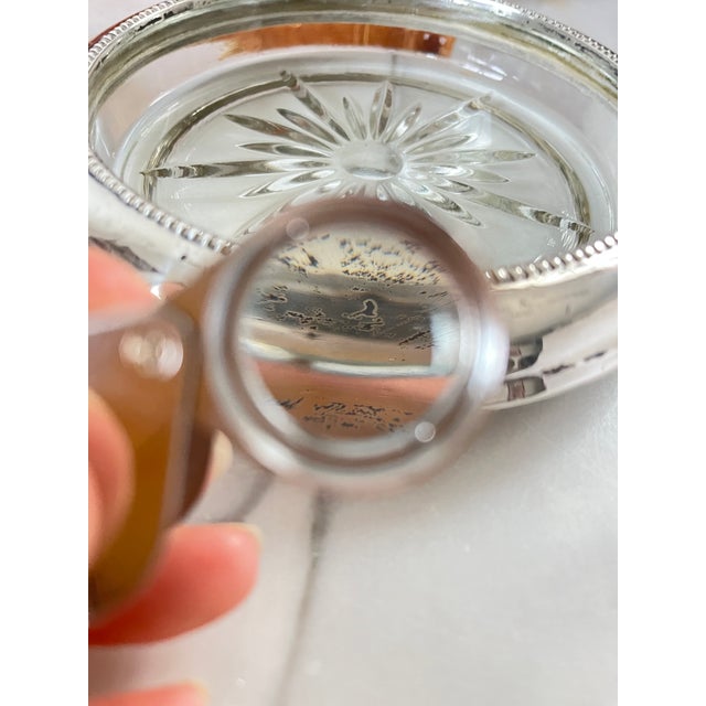 Frank M. Whiting and Company Sterling Silver and Glass Wine/Champagne Bottle Coaster For Sale - Image 10 of 10