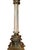 Regency Style Table Lamps with Neoclassical Bases, Paw Feet and Cream Fabric Shades with Beaded Fringe, 1980, Set of 2 For Sale - Image 4 of 10