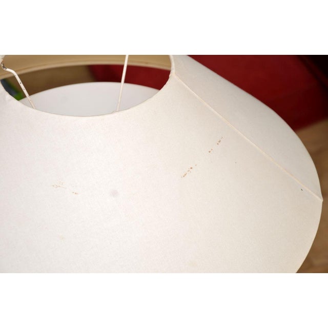 Cream Vintage Swedish Brass Rise and Fall Lamps from Bergboms, 1970, Set of 2 For Sale - Image 8 of 13