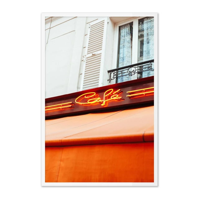 Contemporary Paris Café by Oliver Cole, Contemporary Photograph in White, Small For Sale - Image 3 of 3