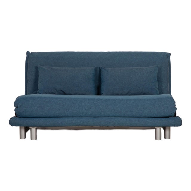 Multy Fabric Three Seater Sofa Bed in Blue from Ligne Roset For Sale