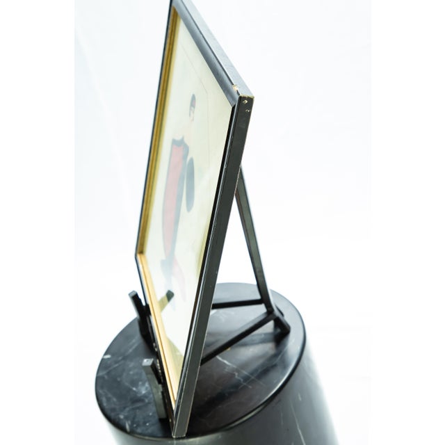 Early 20th Century Early 20th Century "Untitled" Erté Fashion Gouache Illustration For Sale - Image 5 of 13