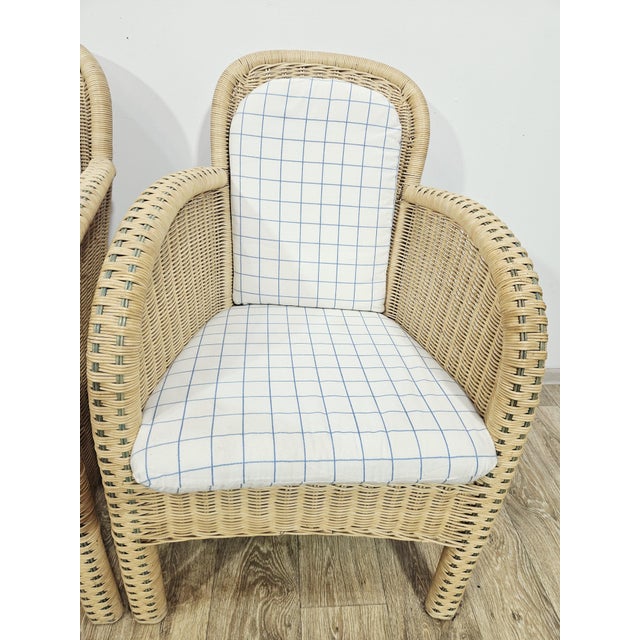 Wicker Armchairs from Domicil Möbel, Germany, 1990s, Set of 4 For Sale - Image 4 of 16