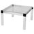 Square Coffee Table in Aluminum and Glass by Gae Aulenti, Italy, 1970s For Sale - Image 12 of 12