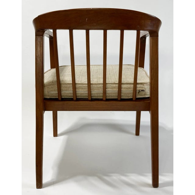 Greige Vintage Folke Ohlsson for Dux MCM Danish Modern Arm Chair For Sale - Image 8 of 10