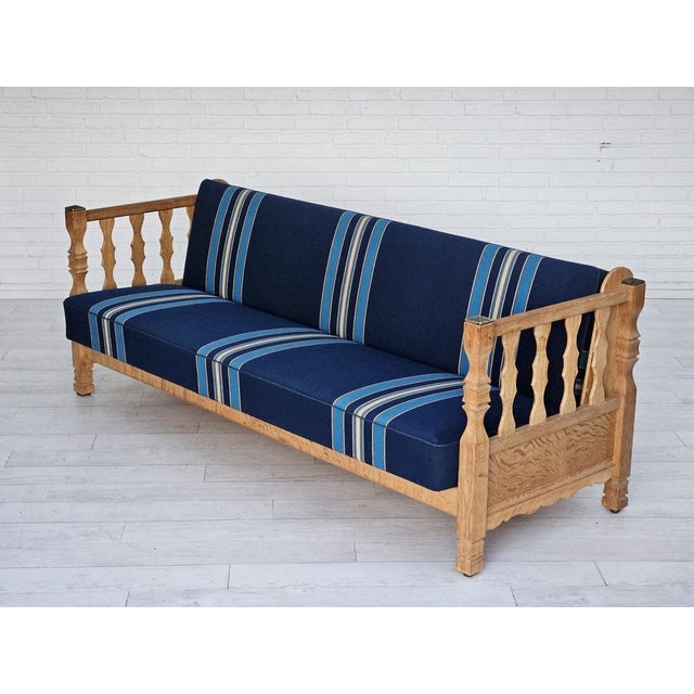 Danish Sleeping Foldable Sofa in Oak, 1970s For Sale - Image 11 of 18