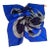 Hermes "Circuit 24 Faubourg" Navy Blue Chain d'Ancre 90cm Silk Scarf For Sale