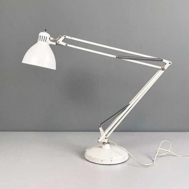 Italian mid-century modern Adjustable table lamp Naska Loris by Jac Jacobsen for Luxo, 1950s Table lamp mod. Naska Loris...