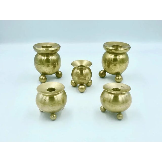 Candlesticks from Gusum Bruk, Sweden, 1982, Set of 5 For Sale - Image 6 of 7
