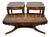 1930 Weiman English Regency Mahogany Leather Top Set Coffee Table & Side Tables For Sale