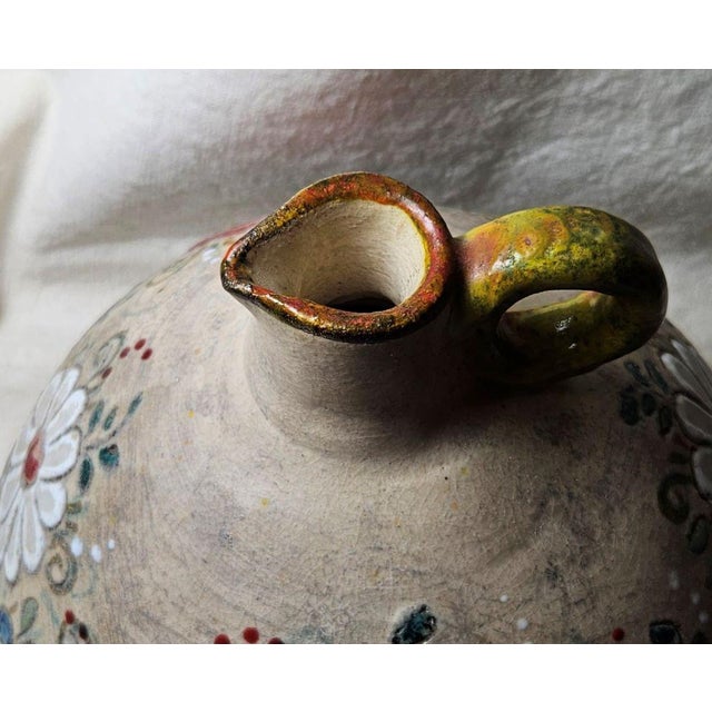 Large Italian Ceramic Jug by Gino Vitali, 1960 For Sale - Image 3 of 8