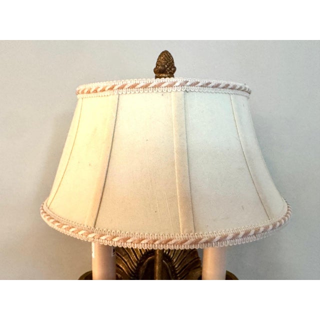 Late 20th Century Stunning Pair of Pasquale Miranda for Feiss Gilt Wall Sconces For Sale In Portland, ME - Image 6 of 9