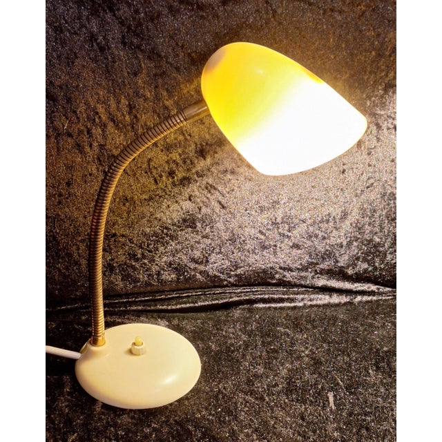 Mid-Century Modern Mid-Century Modern German Table Lamp in Ivory-Colored Bakelite, 1950s For Sale - Image 3 of 7