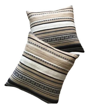 Serape Blanket 18" Pillows Kravet Couture Fabric Custom Made Contemporary Serape Blanket-Style Pillows- a Pair