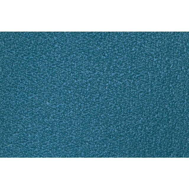 Blue Milo Baughman Upside Down U Ottoman For Sale - Image 8 of 10