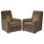 This is a stunning pair of high back B&B Italia hand made in Italy Maxalto Imprimatur armchairs designed by Antonio...