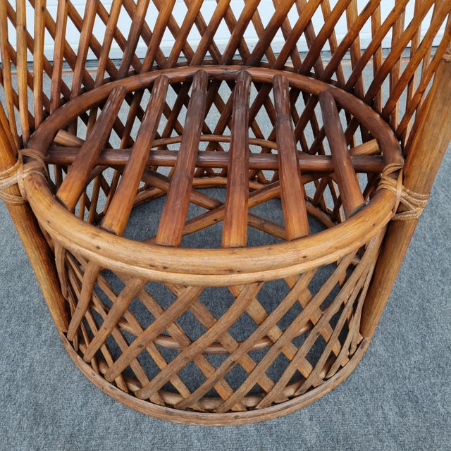 Italian Barn Bamboo Chair, 1950s For Sale - Image 4 of 16