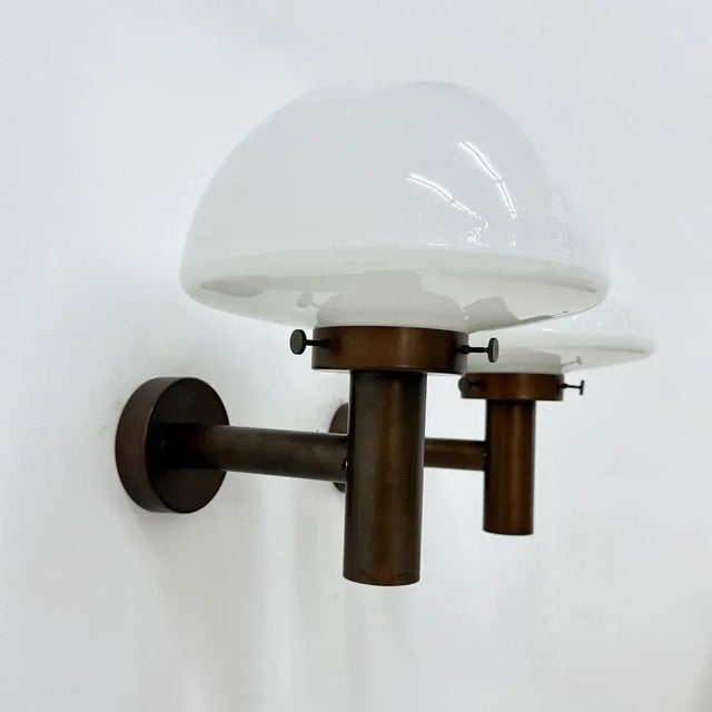 Glass Globe Wall Sconces by Lisa Pape, Sweden, 1970s, Set of 2 For Sale - Image 4 of 18
