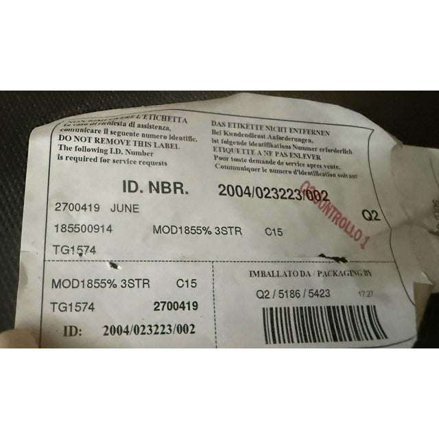 Natuzzi Maturità Model 1855 Italian Cognac Leather Sofa – Made in Italy For Sale - Image 9 of 11