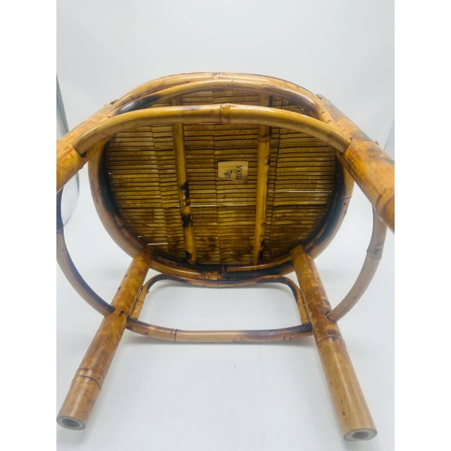 Vintage Rattan Footstool For Sale - Image 4 of 9