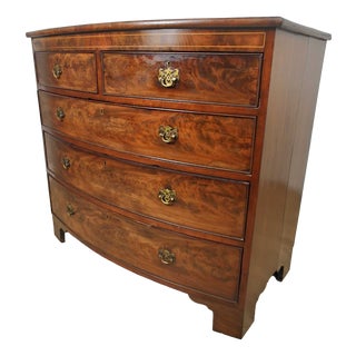 Victorian Bowfront Chest of Drawers, 19th Century For Sale