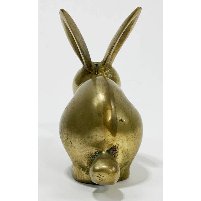Vintage Brass Bunny Rabbit Paper Weight For Sale In Kansas City - Image 6 of 6