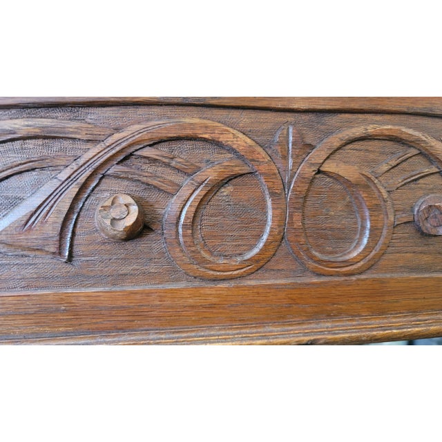 1880s Over Mantle Mirror Arts & Crafts Art Nouveau Mantle & Fireplace Mirror For Sale In San Diego - Image 6 of 10