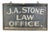 A Gorgeous Early Wood Double Sided Trade Sign Advertising "j.a. Stone Law Office" For Sale