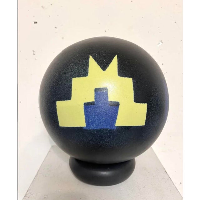 Spherical Ceramic Sculpture, 1980s For Sale - Image 6 of 6
